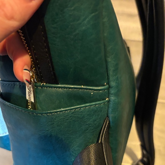 Loungefly Marvel Loki Green and Black leather Backpack - Picture 8 of 11